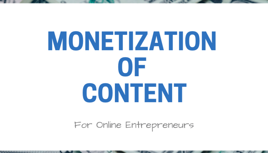 monetization of content